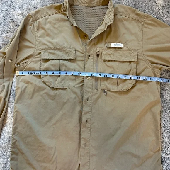 Guide Series Casual Tan Field Shirt size L - Picture 5 of 14